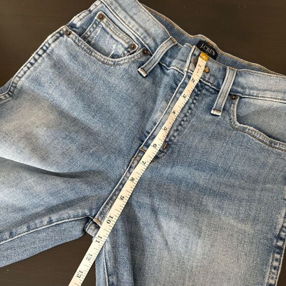 J Crew Jeans Womens 25P Blue High Rise Waist Classic Vintage Distressed Denim - Picture 13 of 14